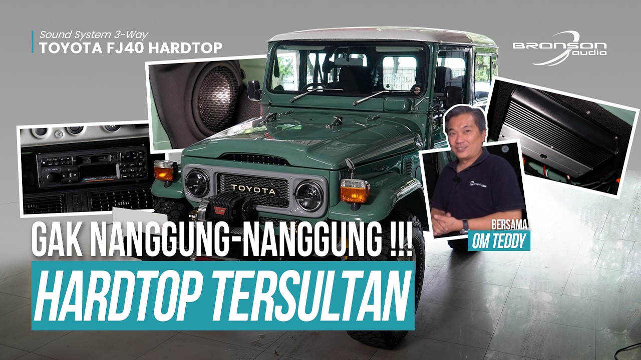 Toyota Hardtop Kekinian, Pasang Audio 3-Way Tanpa Peredam! #bronsonaudio