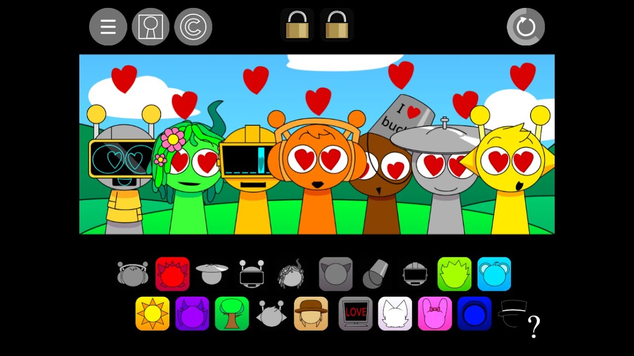 Sprunki Pyramix 0.9 Love Edition  its Play time