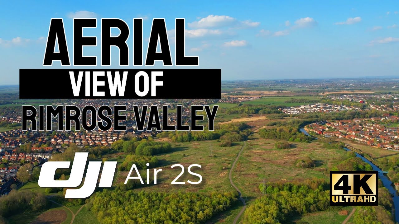 Aerial View Of Rimrose Valley Nature Reserve Liverpool DJI Air 2S