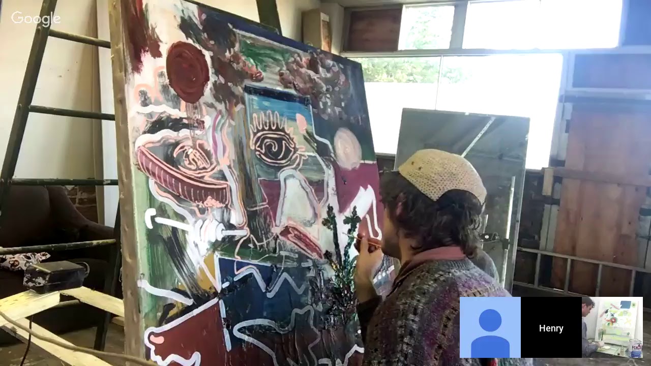 Sunday Painting with Henry and Hamilton