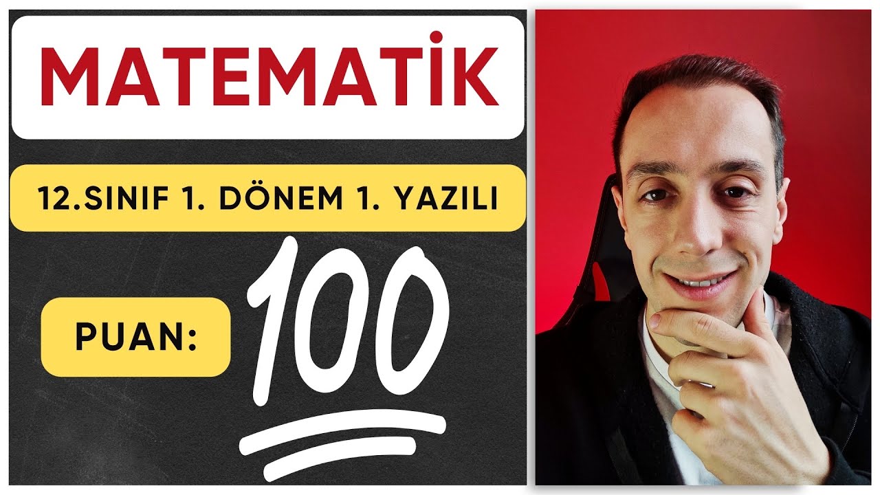 12. Sınıf Matematik 1. Dönem 1. Yazılı Hazırlık Soruları | 2025 - 2026 | Gökhan Hoca