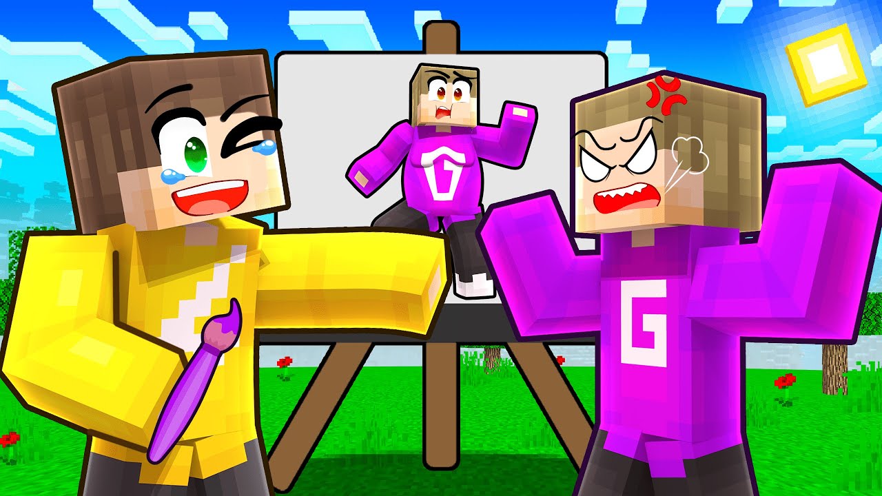 Schilder Wedstrijd In Kleurstad (Minecraft Survival)