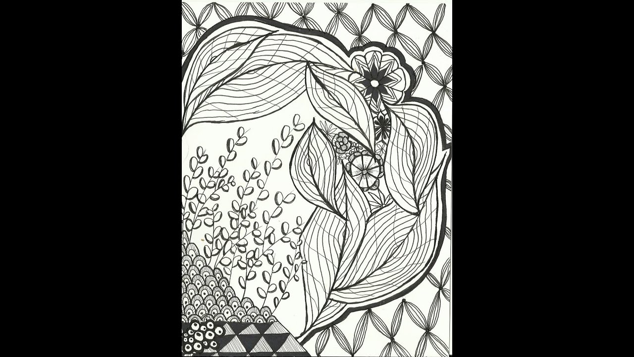 Leafy Zentangle