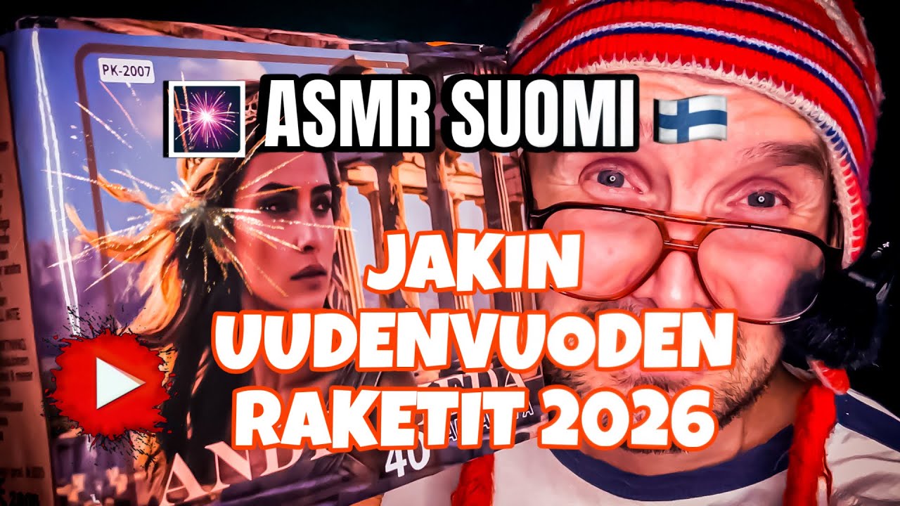 🎆 ASMR SUOMI 🇫🇮JAKIN UUDENVUODEN RAKETIT 2026Pyrokratialta – Hyvää Uutta Vuotta! 🎇 #Asmrsuomi 