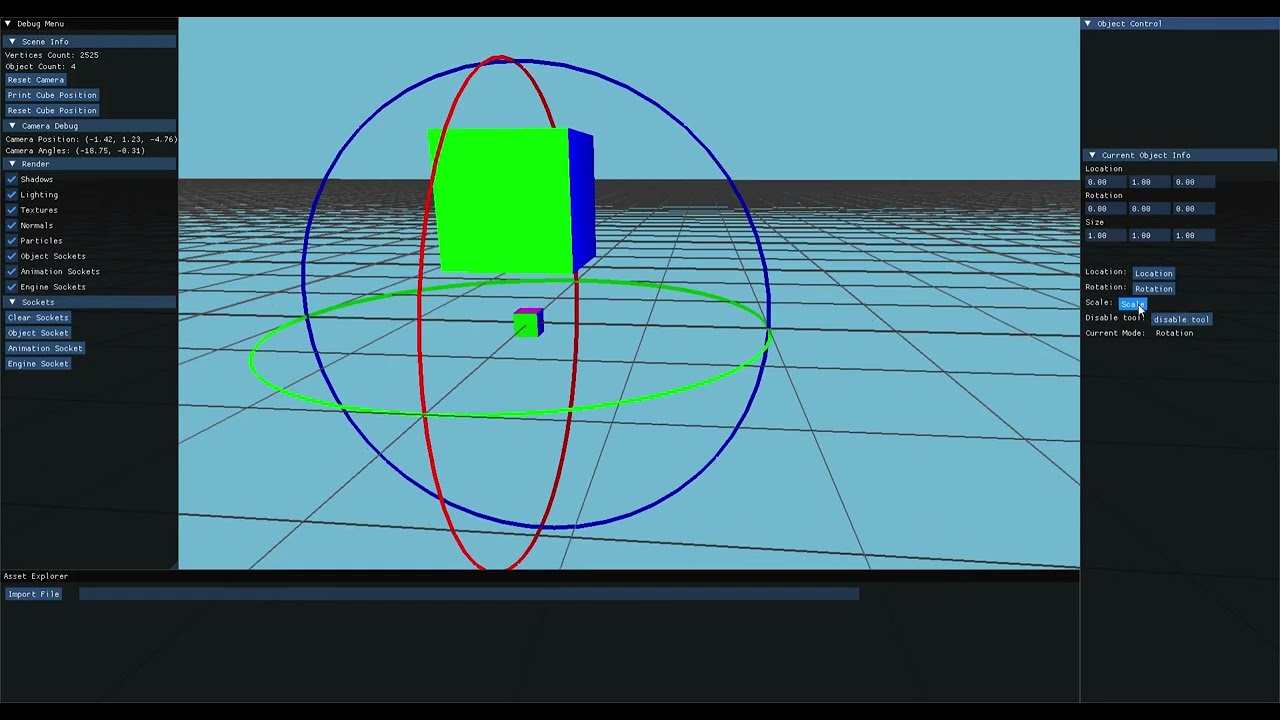 C++ with GLFW (OpenGL) test 7 - more tools... thats it