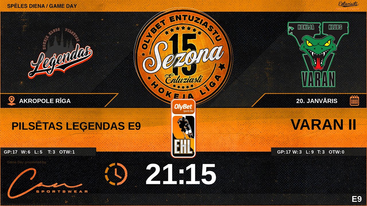 2026 01 20 | PILSĒTAS LEĢENDAS E9 (PL9) - VARAN II (VR2) | E9