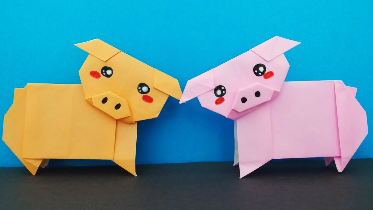 Origami pig| easy paper pig | easy origami