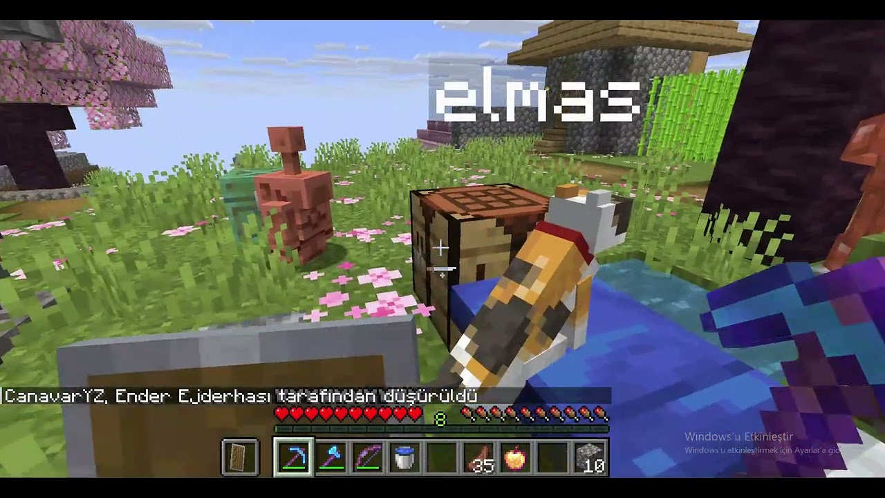 minecraft 2.sezon bolum 10 (ender dragon u kestım)