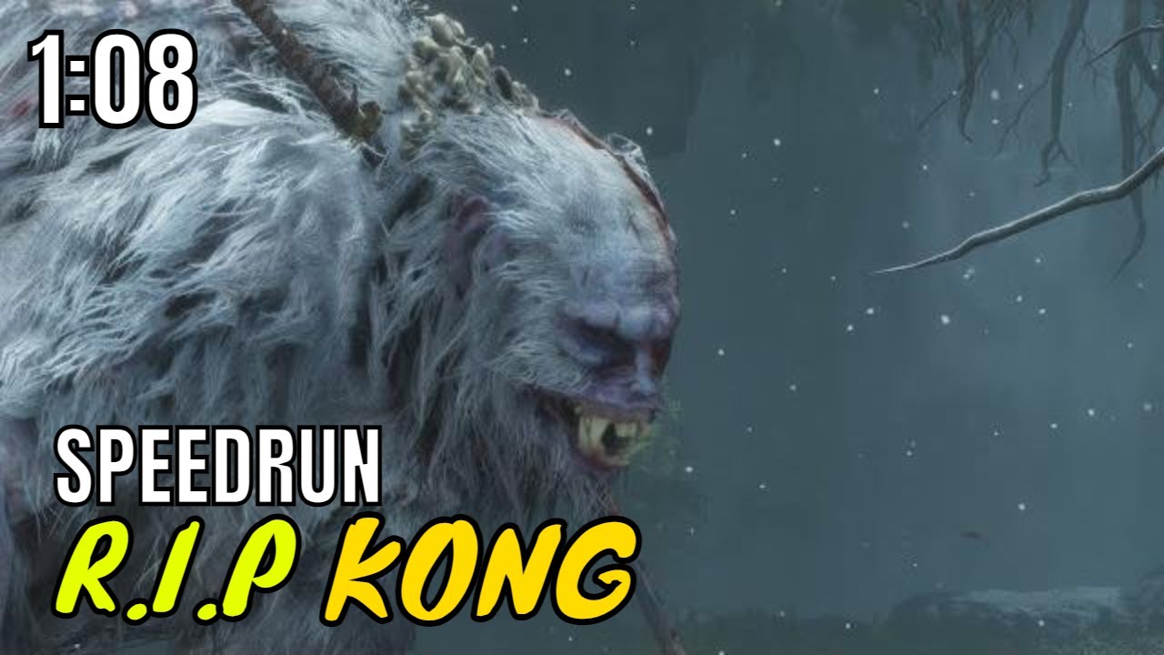 Sekiro - Guardian Ape Boss Fight (No Damage) - Speedkill (1:08) - Mr.4