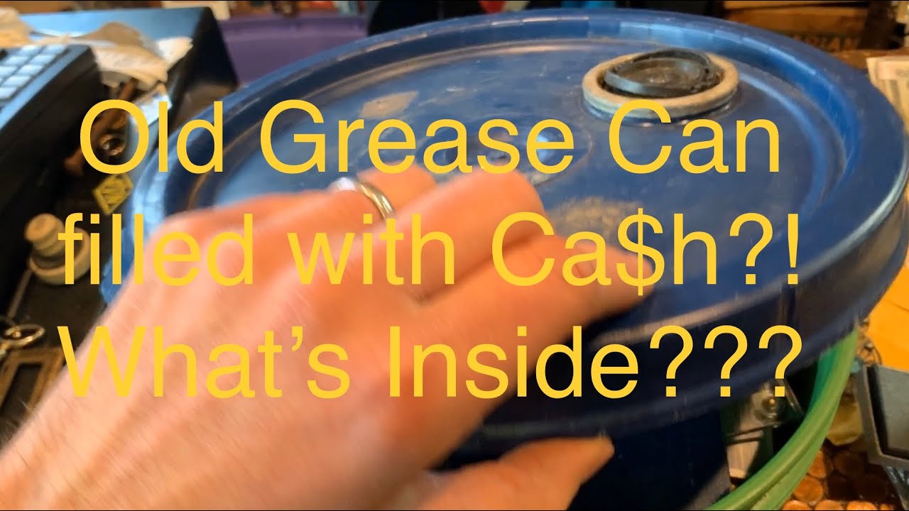 Ca$h found in a grease pail! What’s inside!?! Todays unboxing