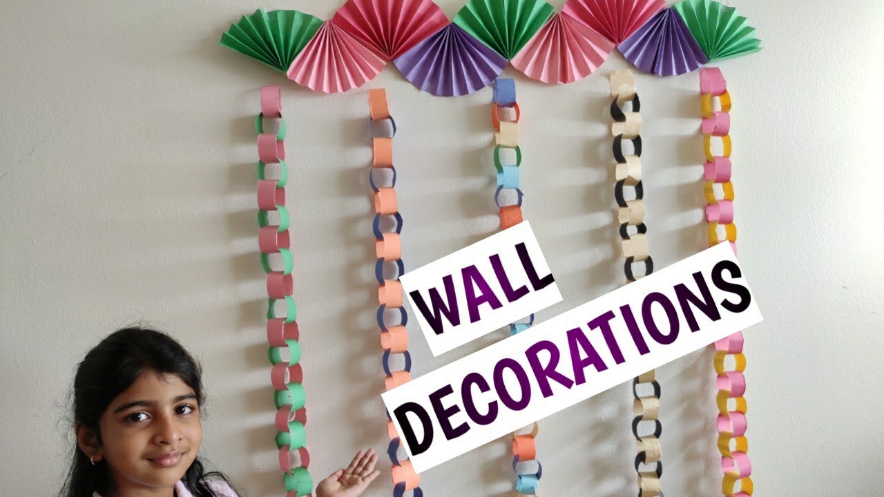 Wall decorations for birthday party or festival || easy wall decorations