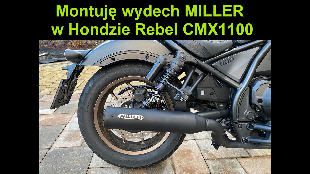 Montuję wydech MILLER w Hondzie Rebel CMX1100