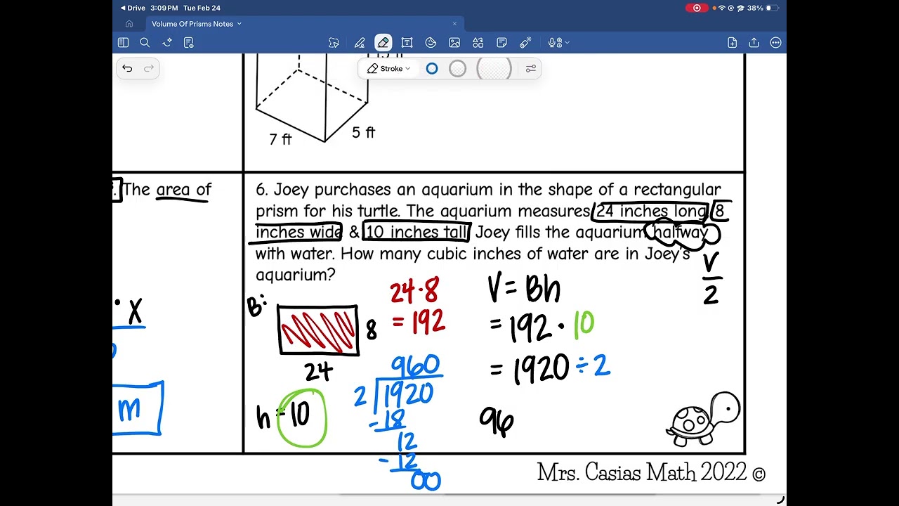 Volume of Prisms Notes