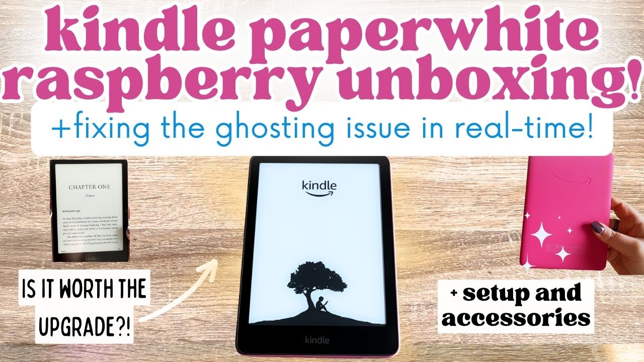 NEW KINDLE PAPERWHITE UNBOXING (2024 RASPBERRY) #kindle #kindlepaperwhite #amazon #paperwhite