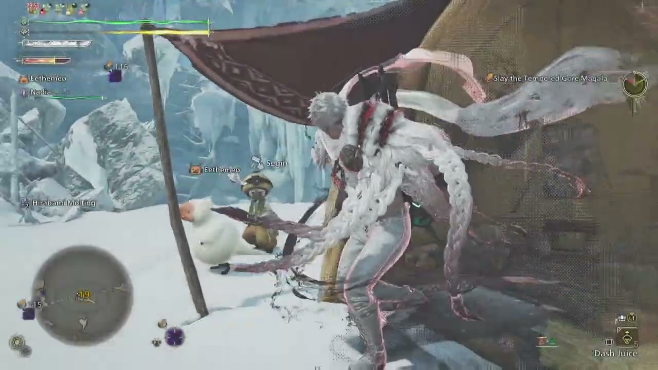 Monster Hunter Wilds_Corruptions Culmination_9 Stars Tempered Gore Magala_Hunt with Nadia