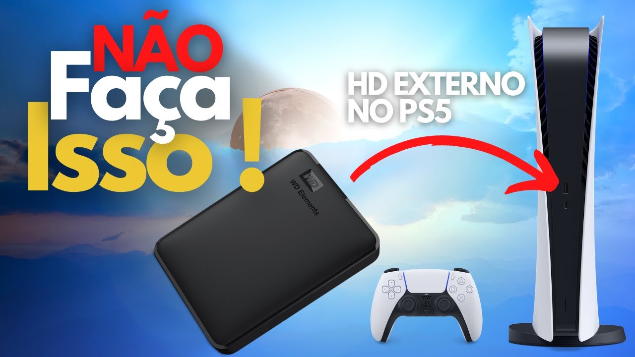 Colocando HD Externo no PS5 e Rodando Jogos de PS4 [Como Formatar]