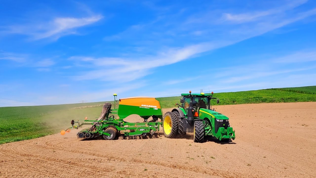 Siew soi | John Deere 8400R & Amazone Cirrus 6003-2 |