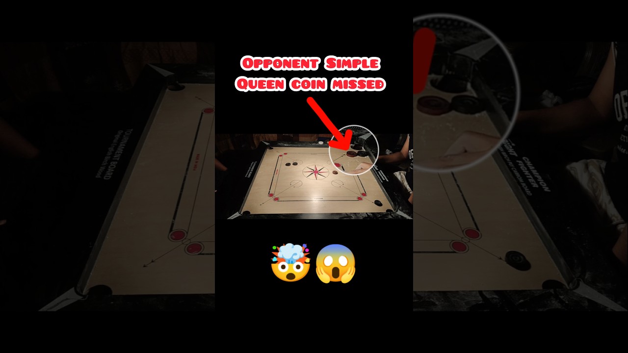 Epic Rebound Trick Shot With Board Finish 😱☠️|| #carrom #carromking #carromboard #trickshot #shorts