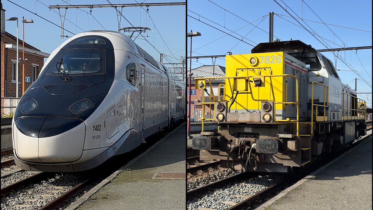 Trains at Enghien Station (4K) 26-02-26 with TGV M !