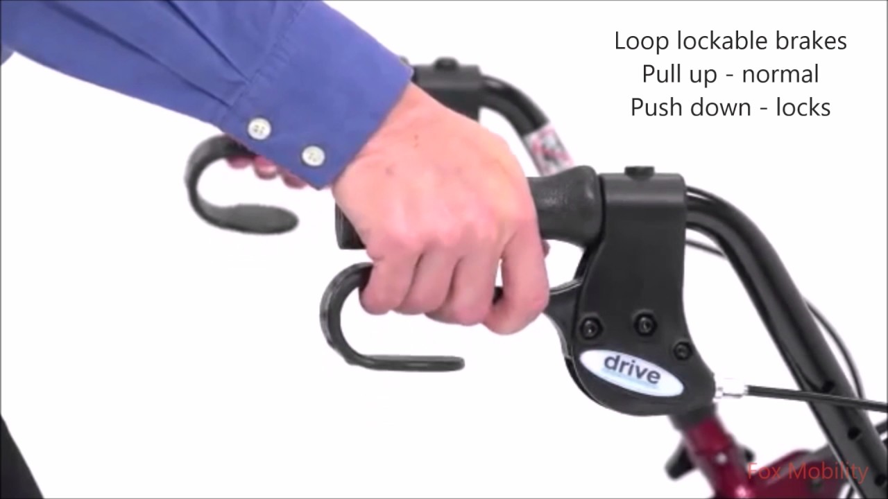 Traditional Style 4 Wheeled Rollator (Modern Lightweight Walking Aid)