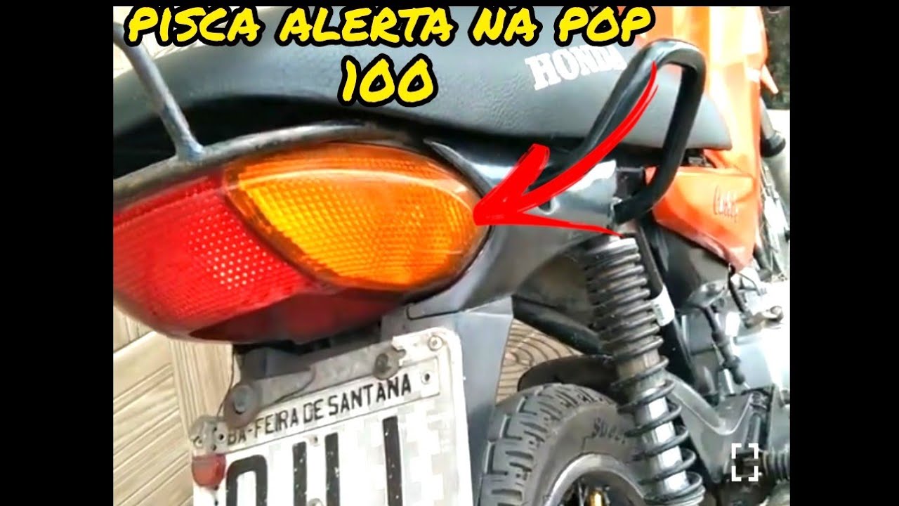 como instalar o pisca alerta da pop 100