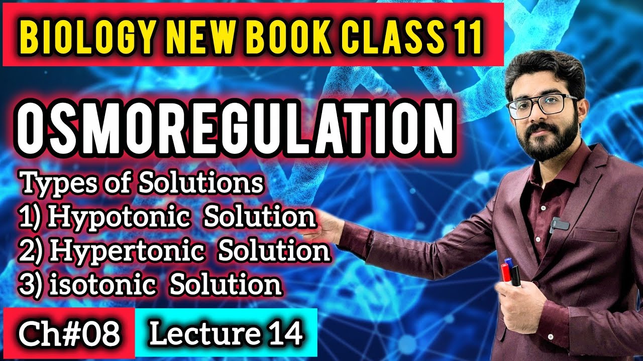 Osmoregulation in Plants Class 11 | Solutions: Hypotonic, Hypertonic & Isotonic Solutions | New Book