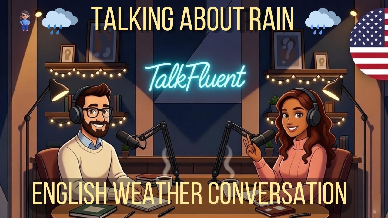 British Weather Talk: Light Rain English Phrases | Real Conversation