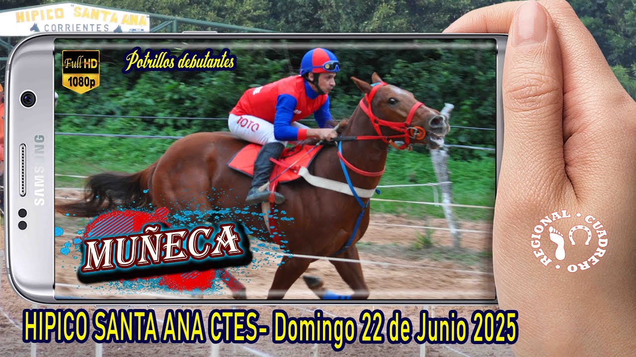 MUÑECA-Potrillos debutantes- Hipico Santa Ana Ctes- Domingo 22 de junio 2025