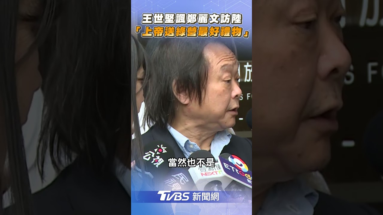 王世堅諷鄭麗文「登陸」! 酸:她是上帝送民進黨最好禮物｜TVBS新聞@TVBSNEWS02