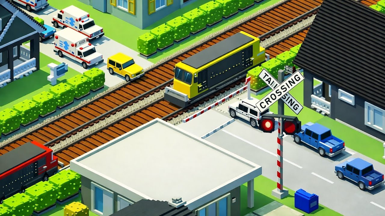 Railroad Crossing 😱 Can You Beat This Crossing Level? | Gameplay #141