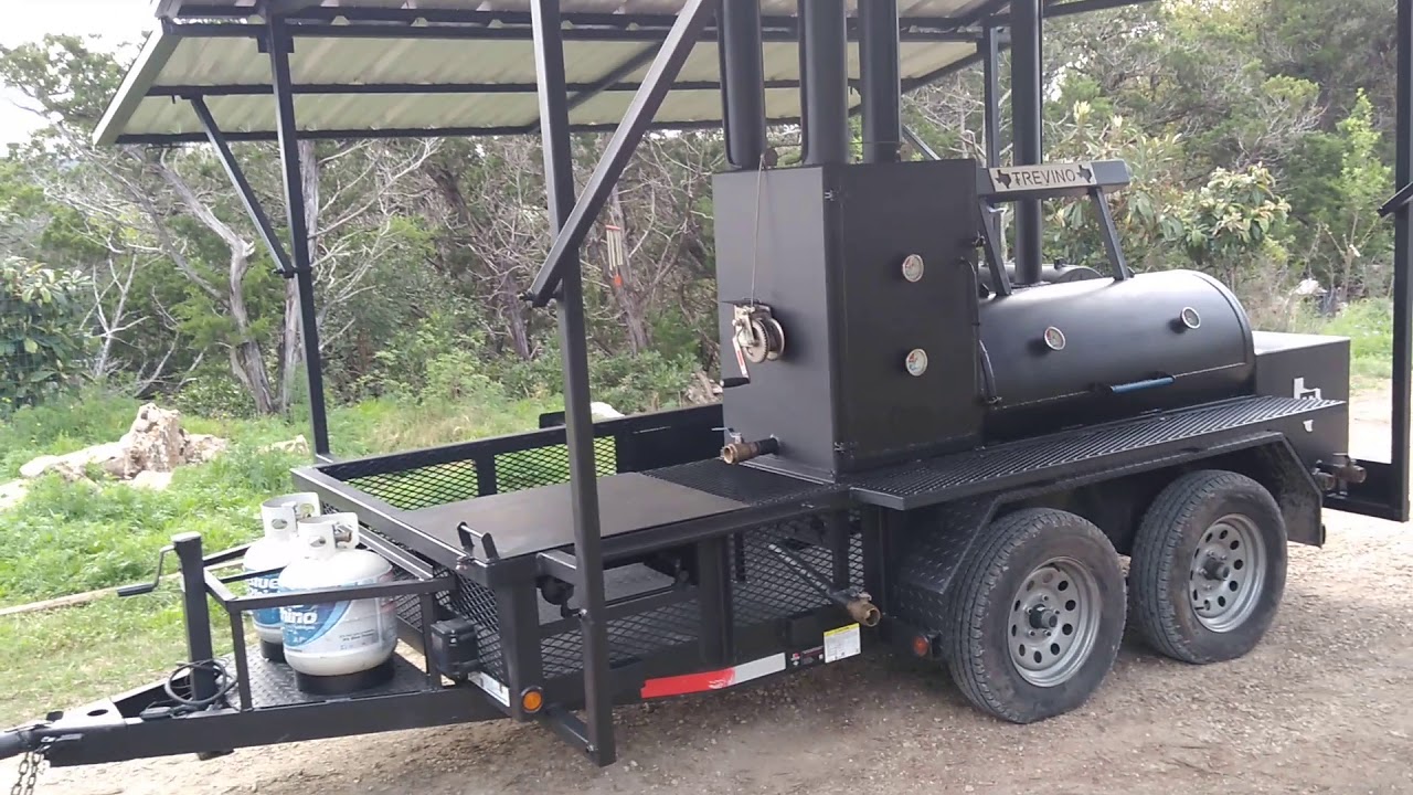 Matt's BBQ Pits LLC Roof on Trailer Pit