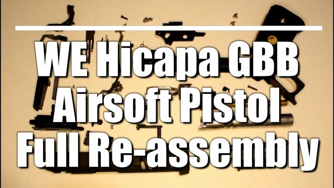 How To Fully Re-Assemble Your WE Hicapa GBB Airsoft Pistol | Cley Films