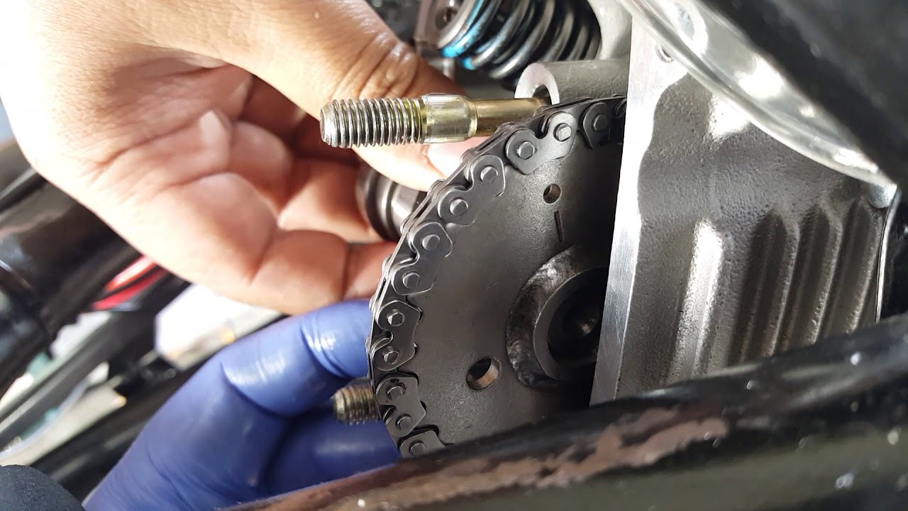 GY6 Visual Inspection Cam Chain 46 vs 47 link, Pit Posse Chain Breaker Cam Chain 8 of 12