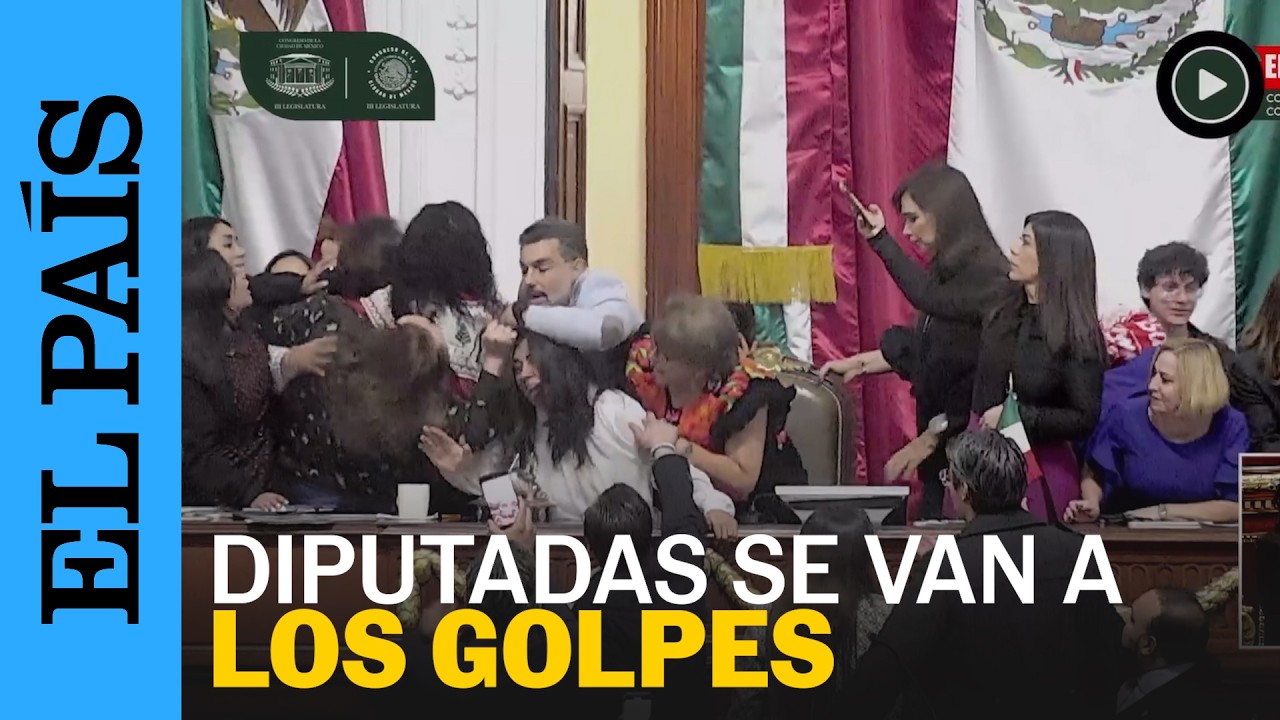 CDMX | Agresiones en congreso por rechazo a la desaparición del Instituto de Transparencia | EL PAÍS