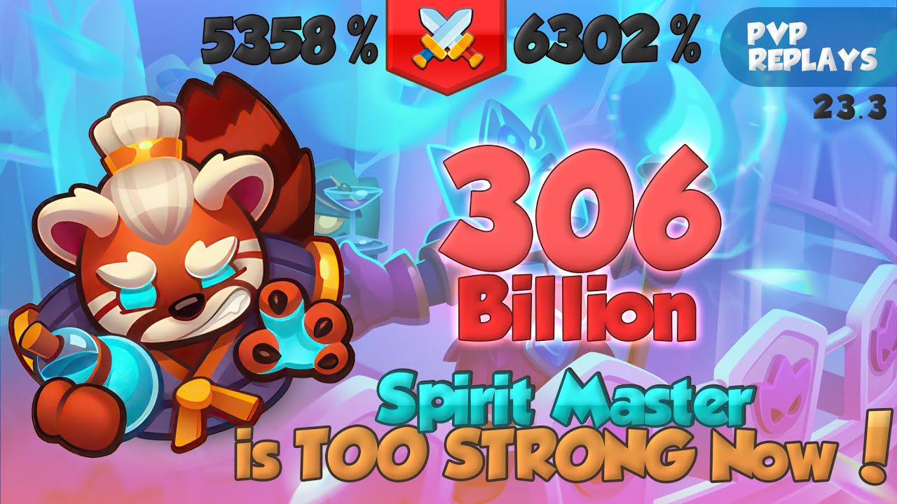 Spirit Master is TOO STRONG Right Now! 306 Billion Damage! PVP Rush Royale