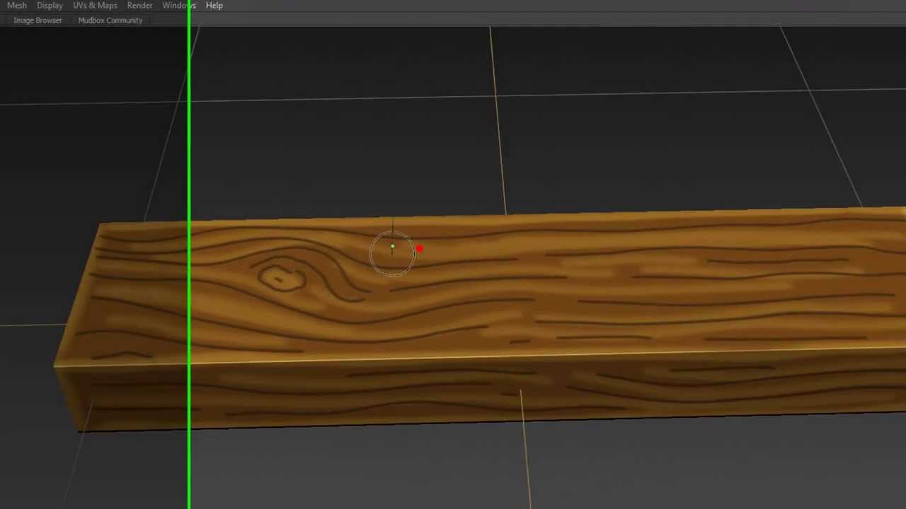 Hand painted wood texture Mudbox