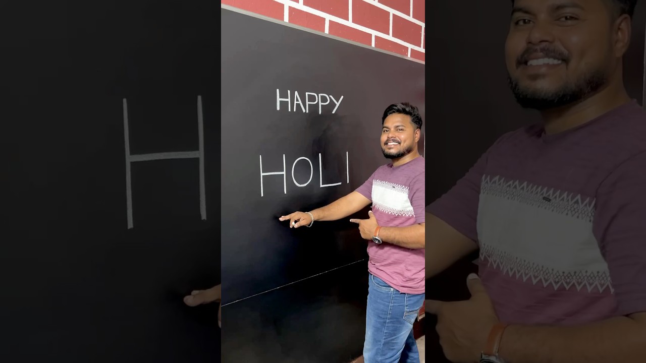 Happy Holi my friends #holi #drawing #shorts