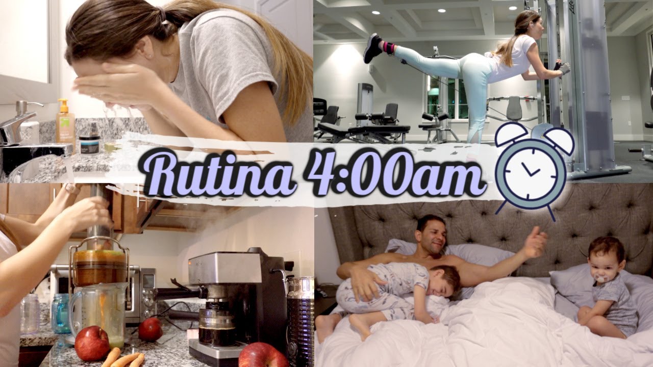 Mi Rutina De Mañana ☀️4:00 AM ⏰ Ejercicios, Hijos, Desayuno y Cuidado Personal