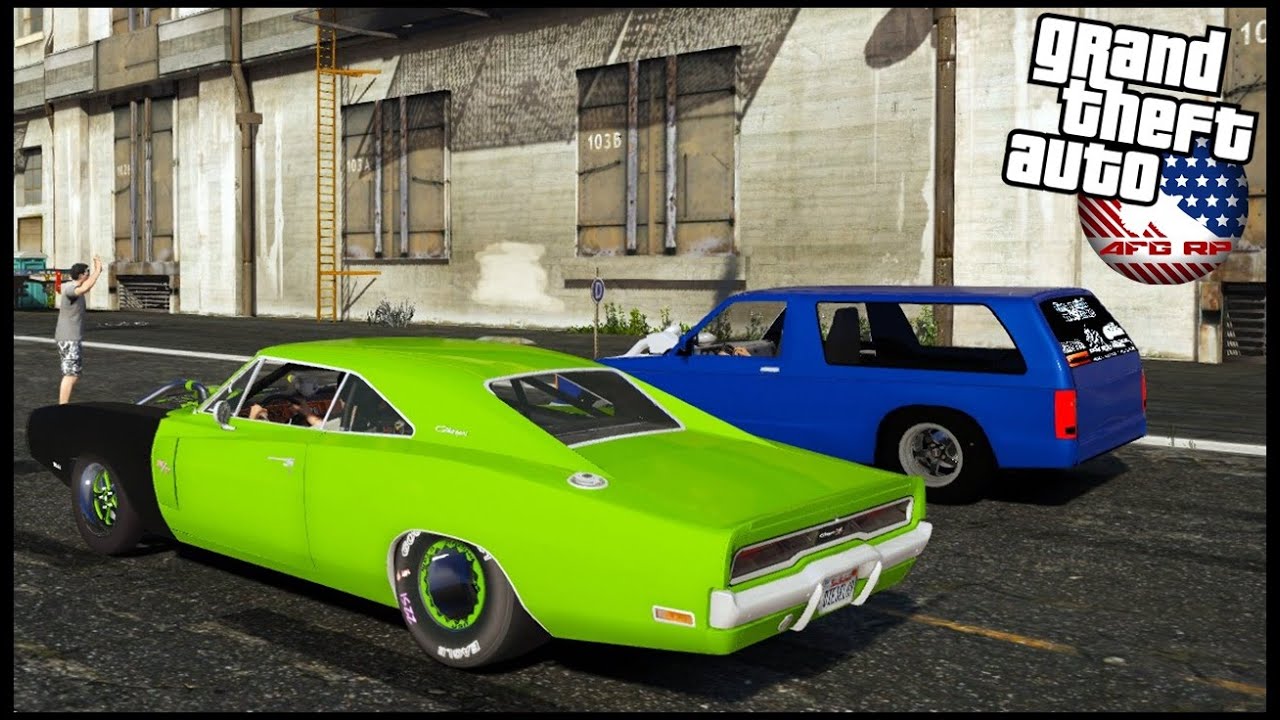 GTA 5 ROLEPLAY - 1500HP CUMMINS CHARGER VS S10 BLAZER DRAG RACE - EP. 961 - AFG -  CIV
