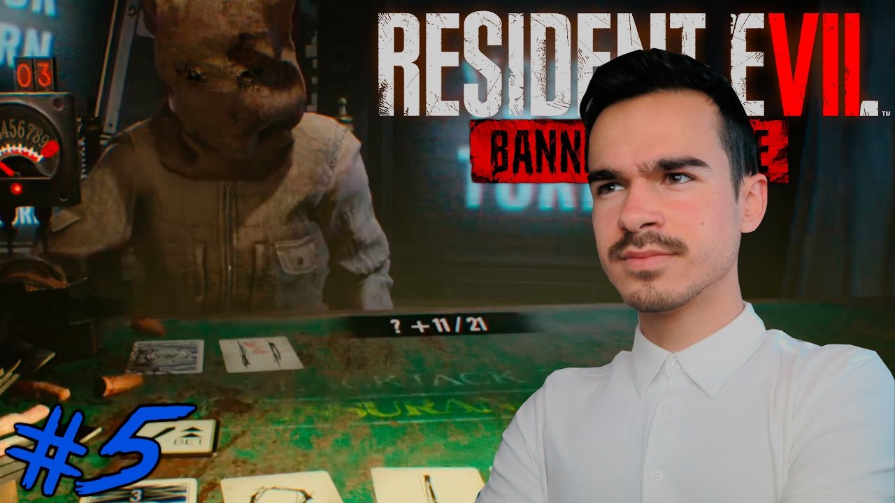 ÖRNI DER BLACKJACK NOOB !! RESIDENT EVIL 7 DLC : Lets Play #5 [FACECAM]