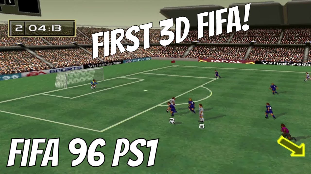 The first FIFA in 3D: FIFA Soccer 96 PS1 (SONY PlayStation) Intro & Gameplay HD