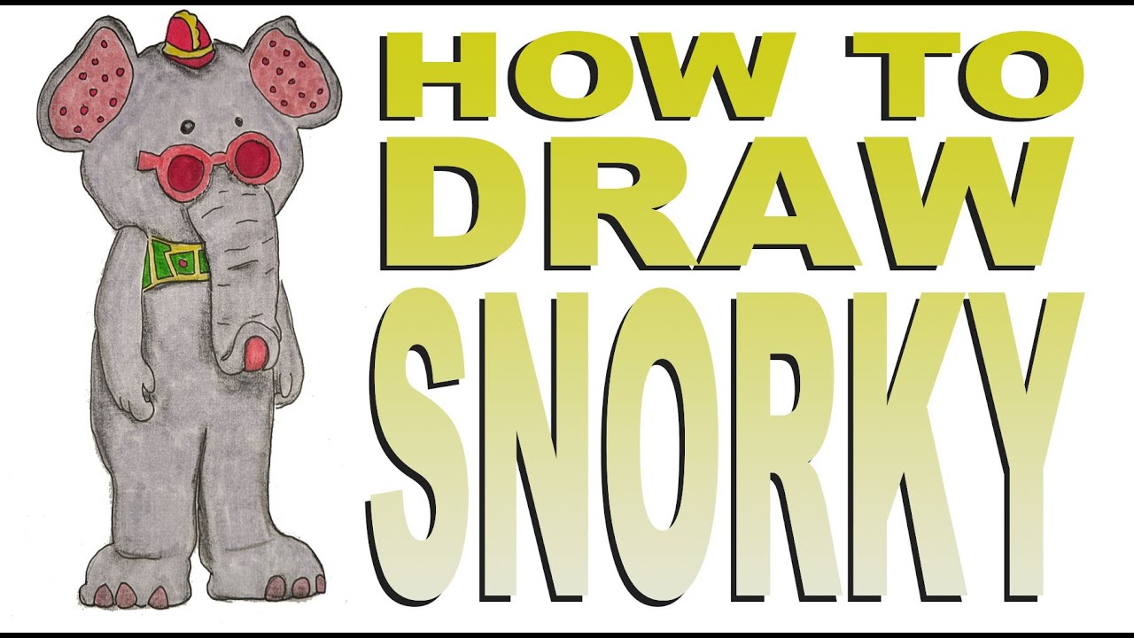 How to draw Snorky (Banana Splits Movie)