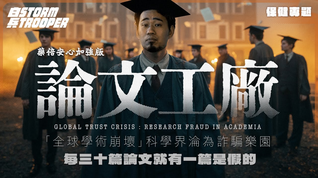 藥倍安心只是小兒科！背後是千億論文工廠帝國！潘家只是底層玩家｜「全球學術崩壞」科學界淪為詐騙樂園｜AI揭穿全球造假鏈！｜每30篇論文就有1篇是假的！期刊編輯集體造假內幕｜不是陰謀論｜中文字幕