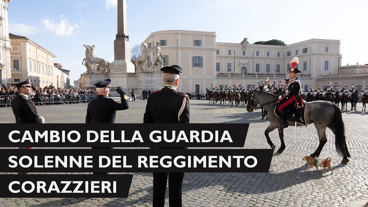 Cambio della Guardia solenne del Reggimento Corazzieri