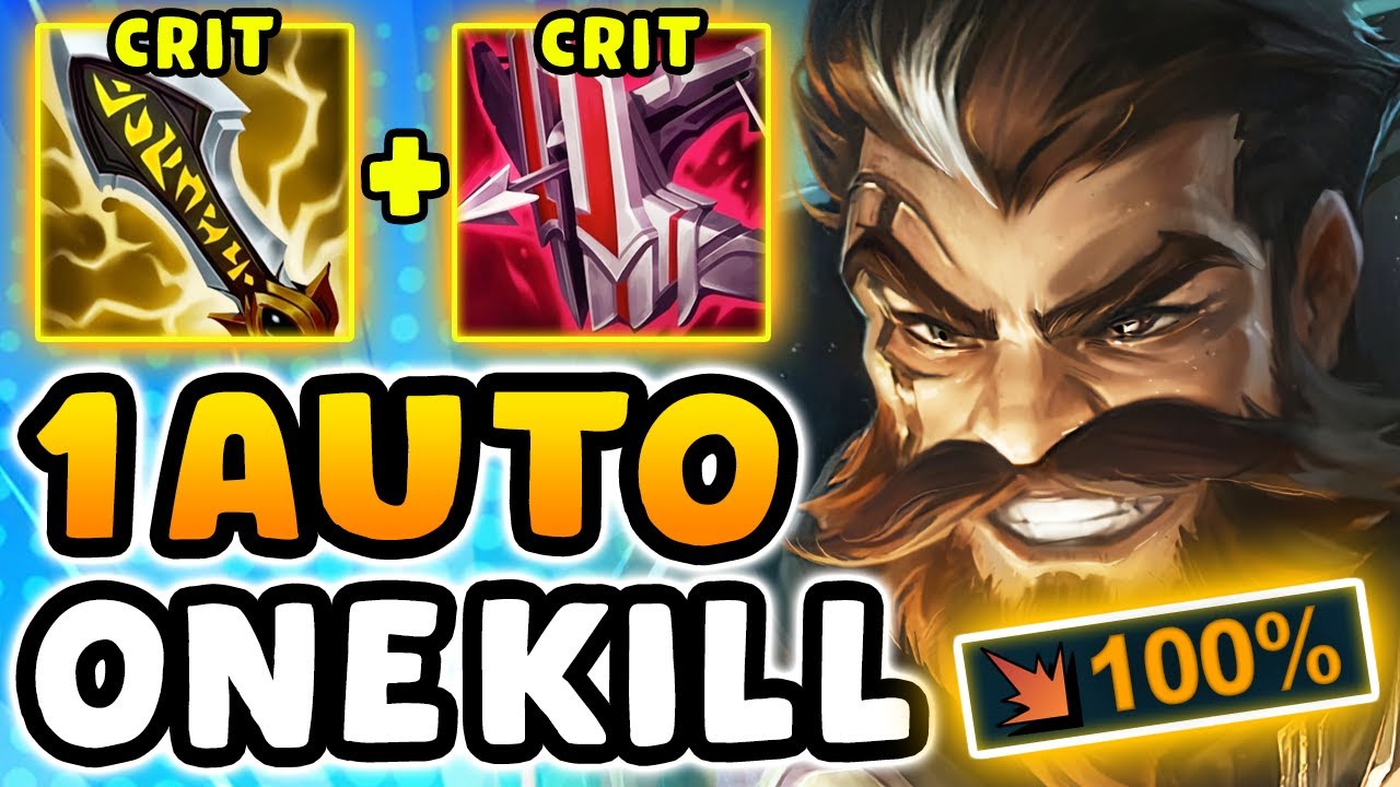 I BUILT 100% CRIT GRAVES IN GRANDMASTER! (3000+ DMG PER AUTO)