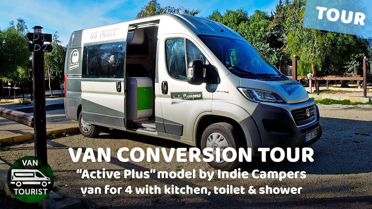 Van tour of Fiat Ducato van conversion by Indie Campers. Active Plus campervan vantour review