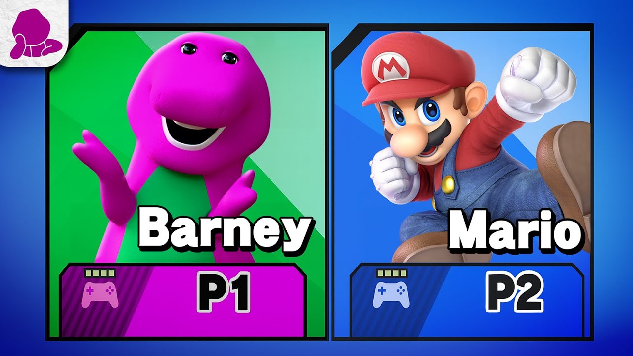 If Barney Characters Played Smash Bros