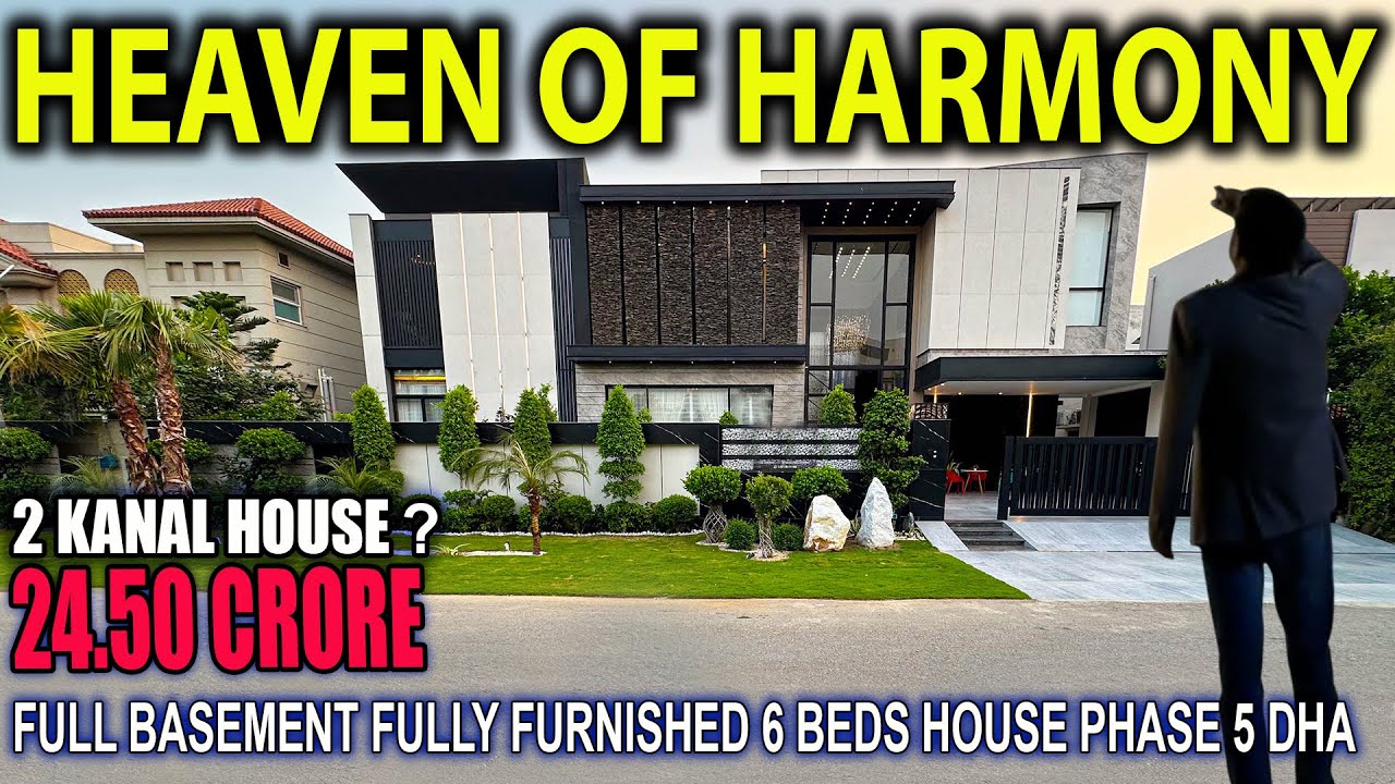 Inside Heaven of Harmony | 1.25 Kanal Fully Furnished Full Basement House Tour | Phase 5 DHA Lahore