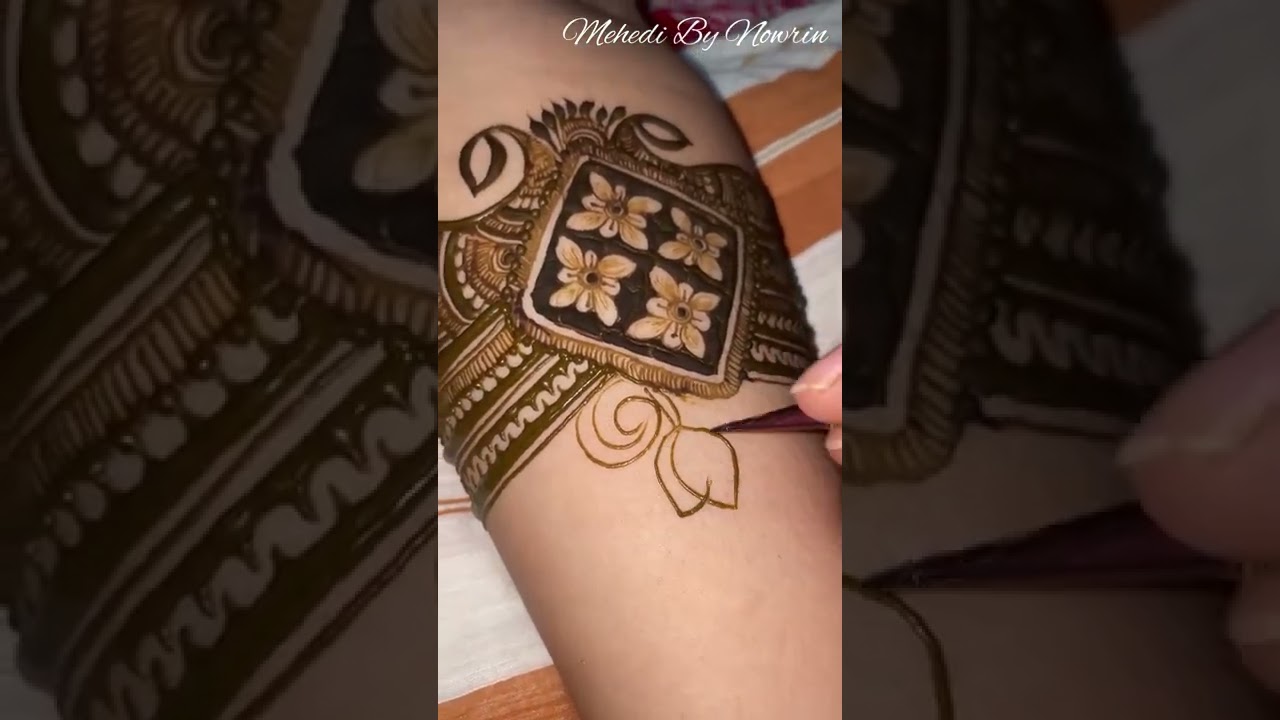 Full Hand Bridal Mehendi Tutorial with Grid Design | Part :1 |Mehedi By Nowrin