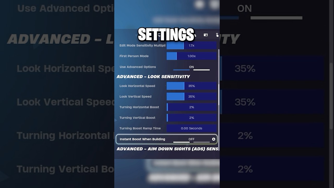 BEST Nintendo Switch AIMBOT + Fast Edit Settings! #Fortnite #shorts